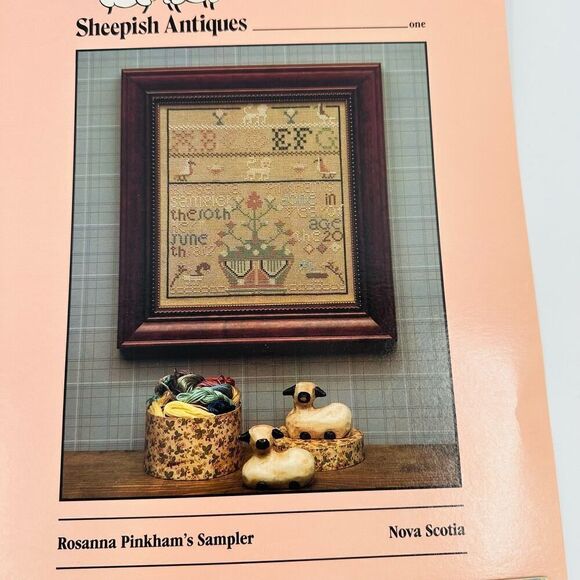SHEEPISH DESIGNS Sampler Lot Cross stitch Patterns 1 4 5 7 Sarah E. Pope Sampler - Picture 3 of 16